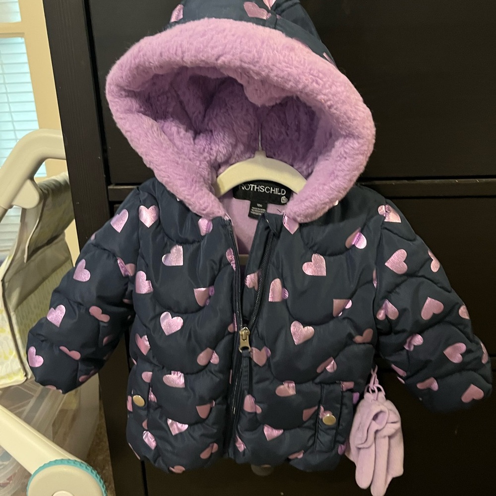 Rothschild Navy & Lavender Fleece Jacket